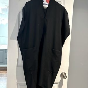 Summer Suiting cocoon dress dark charcoal In Good Company brand